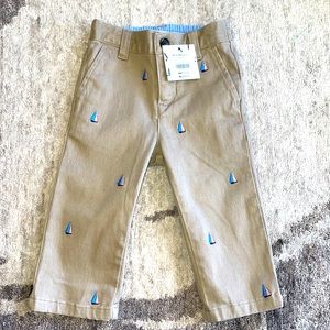 The cutest new Janie and Jack pants with sail boats